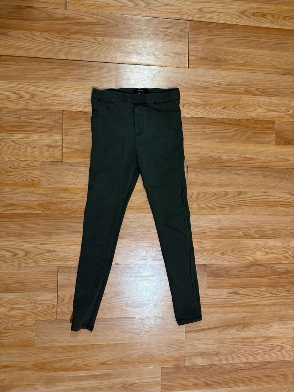 Forever 21 Dark Green Slim Chinos
